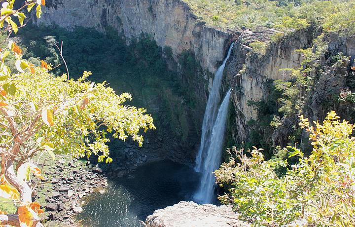 Saltos do Rio Preto Alto Paraíso de Goiás Férias Brasil