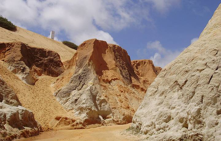 FalÃ©sias em Morro Branco (Beberibe). CartÃ£o-postal