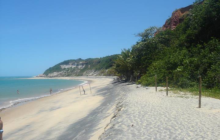 Vista do alto (chegada Ã  praia do espelho)