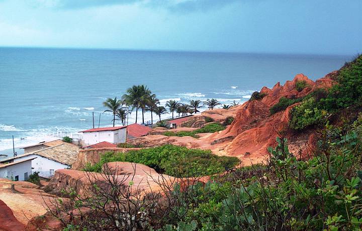 FalÃ©sias em Morro Branco (Beberibe). CartÃ£o-postal